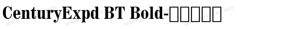 CenturyExpd BT Bold字体转换